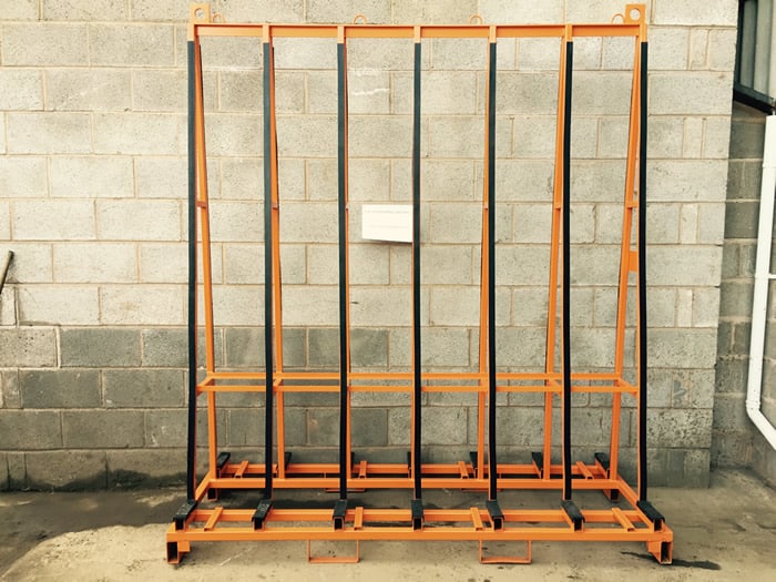 Glass transport stillage - designed and manufactured by HW Engineering